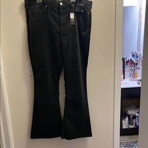 NWT- Banana Republic Black Corduroy Flare Pants